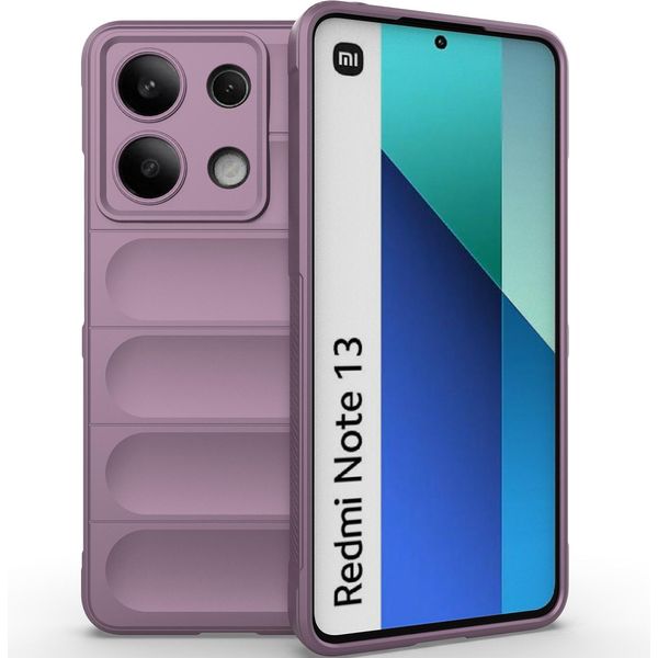 Custodia Per Xiaomi Redmi Note 13 4G Custodia Protettiva In Silicone Tpu Morbido Antiurto Viola-image