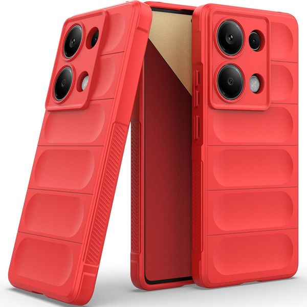 Custodia Per Xiaomi Redmi Note 13 Pro 4G Custodia Protettiva In Silicone Tpu Morbido Antiurto Rosso-image