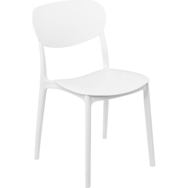 5 Cinque Semplicemente Intelligenti - WeißEr Plastik-Stapelstuhl "Plasta"""-image