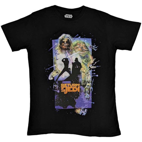Star Wars - Maglietta "Il Ritorno Dello Jedi"" Per Uomo/Donna Unisex RO10224 (Xxl) (Nero)"-image