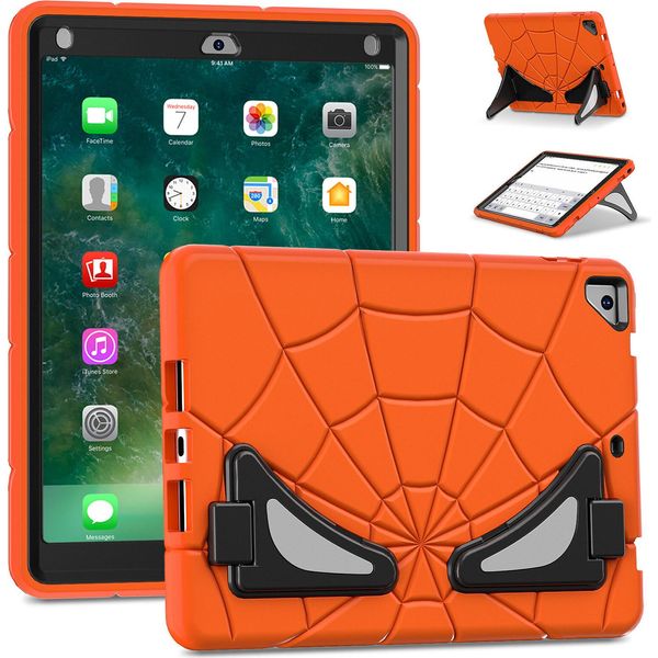 Custodia Protettiva Per Ipad Air 2 /Ipad 6Th /Ipad 5Th /Ipad Pro 9.7, Robusto Supporto Antiurto Per Bambini Ragazzi Arancione-image
