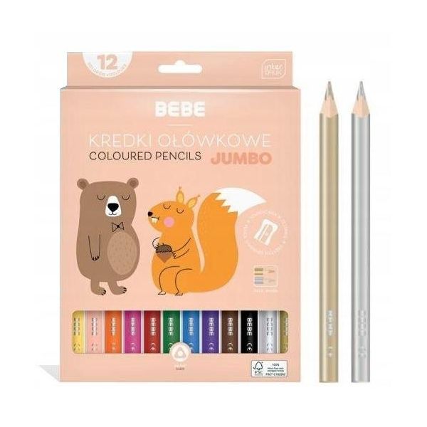 Dai Vita Ai Tuoi Disegni Con I Pastelli Jumbo In 12 Colori Vivaci! Perfetti Per I Piccoli Artisti. Qualità E Intensità Dei Colori Eccellenti: Create Qualcosa Di Unico!-image