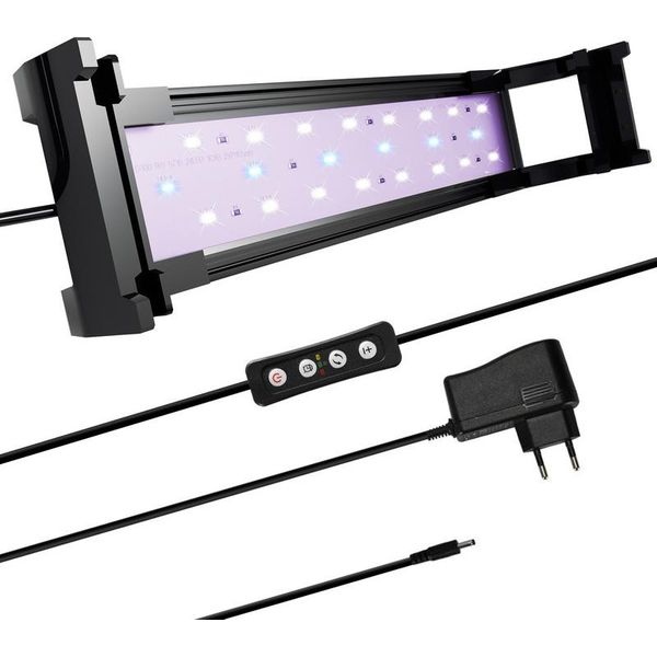 Yakimz 75-90Cm Led Acquario Illuminazione Lampada Serbatoio Pesce Spettro Completo Di Luce Vegetale Per La Crescita Delle Piante D'acquario-image