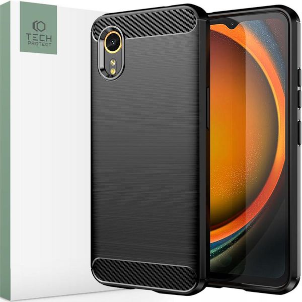 Tech-Protect Tpucarbon Galaxy Xcover 7 Nero-image