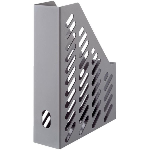 3X Han 16018-18 Cartella Per Riviste Karma - Din A4/C4, 100% Materiale Riciclato, Eco-Grigio-image