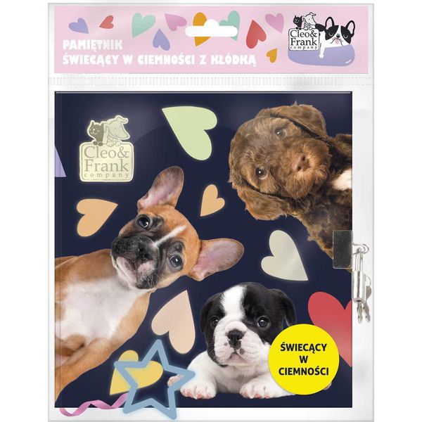 Agenda Luminosa Con Lucchetto Cleo E Frank Cani 40 Derform-image