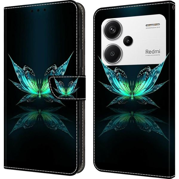 Per Xiaomi Redmi Note 13 Pro Plus Custodia Per Cellulare In Pelle Finta Motivo 9 Custodia Protezione-image