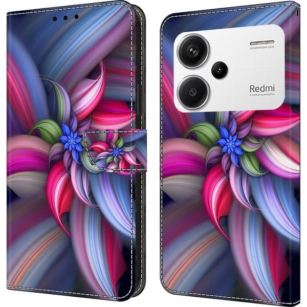 Per Xiaomi Redmi Note 13 Pro Plus Custodia Per Cellulare In Pelle Finta Motivo 15 Custodia Protezione-image