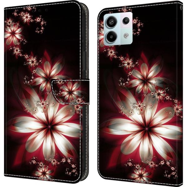 Per Xiaomi Redmi Note 13 Pro / Poco X6 Custodia Per Cellulare In Pelle Finta Motivo 11 Custodia Protezione-image