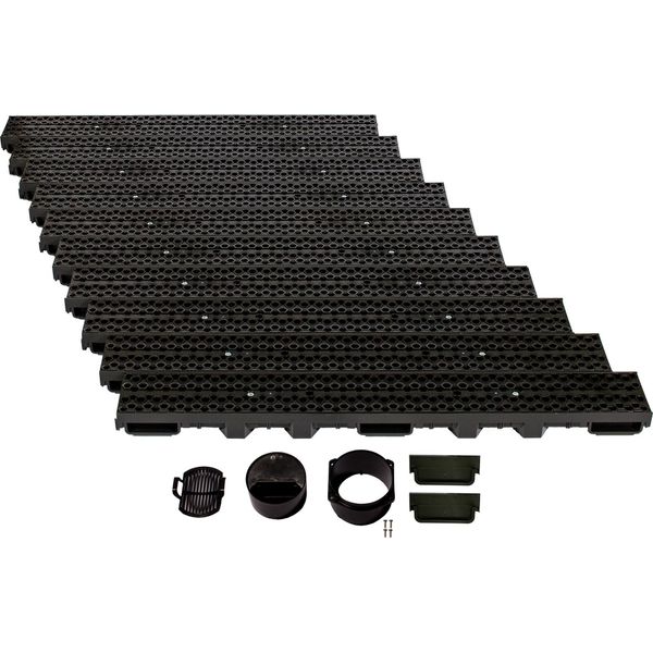 Set Di Canali Di Drenaggio Scarmaxx B125, Scarico Dell'acqua Piovana - Altezza 60 Mm - 10 M-image