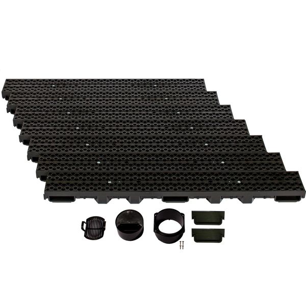 Set Di Canali Di Drenaggio Scarmaxx B125, Scarico Dell'acqua Piovana - Altezza 60 Mm - 7 M-image