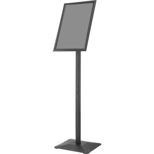 Supporto Per Insegne Succebuy, 27,9 X 43,2 Cm, Supporto Verticale E Orizzontale Regolabile, Robusto Espositore Da Pavimento Con Base In Metallo Per Pubblicità, Uso Esterno, Nero-image