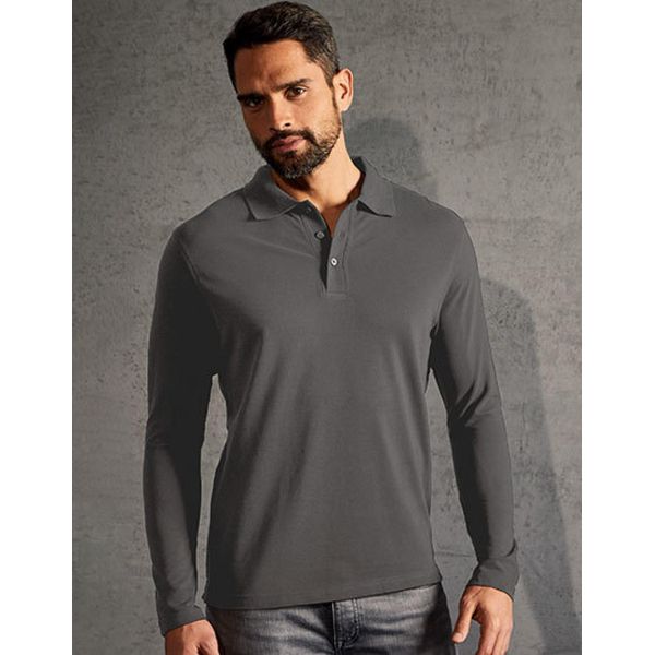 Promodoro 4600 | Polo Uomo Manica Lunga Pesante - Colore: Grigio Acciaio - Taglia: 3XL-image