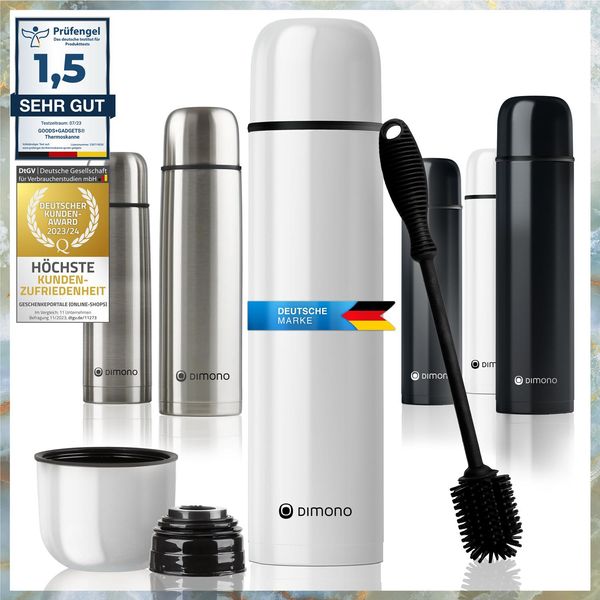 Pallone Thermos A Doppia Parete Bianco 1000 Ml-image