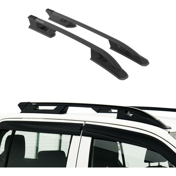Tetto Turtle Roller Falcon Fiat Fullback All 2016 2017 2018 2019 2020 2021 2022 2023 2024 (Doppia Cabina) , Nero-image