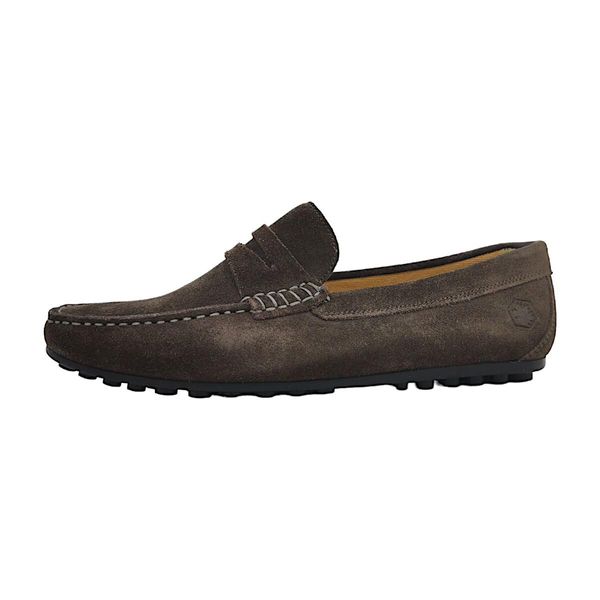 Scarpa Slip-On Lumberjack Drive Da Uomo In Grigio, Misura 45-image