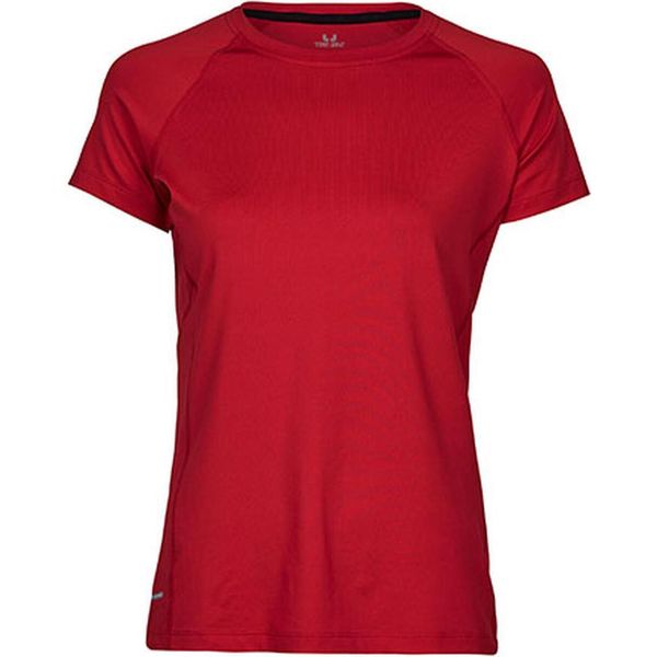 Tee Jays 7021 | Maglietta Sportiva Cool-Dry Da Donna - Colore: Rosso - Taglia: M-image
