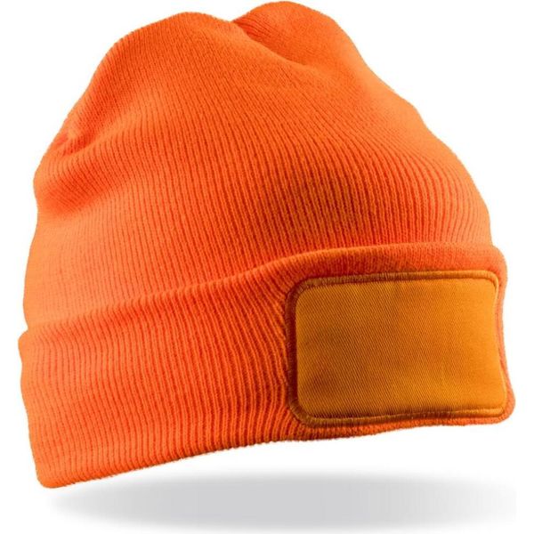 Result Genuine Recycled RC934X | Recycled Thinsulate Printers Beanie - Farbe: Arancione Fluorescente - GrößE: Taglia Unica-image