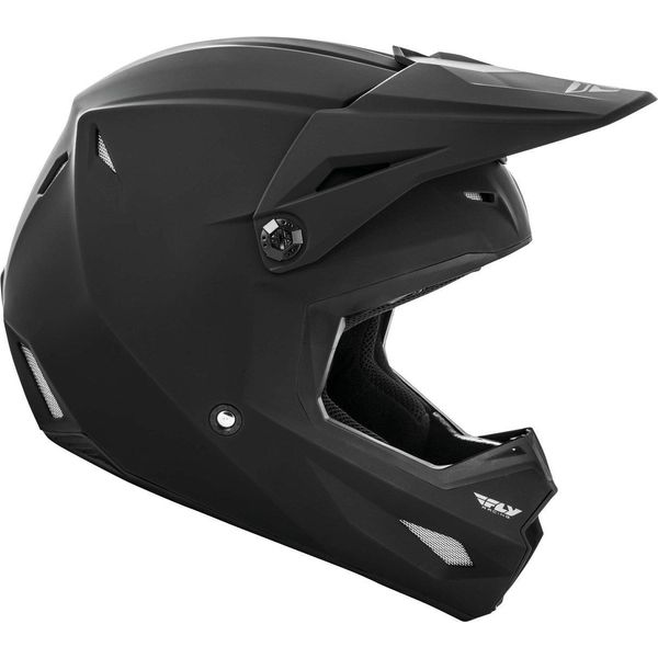 Casco Da Motocross Fly Racing Kinetic Solid, Nero Opaco, Xs (53/54)-image