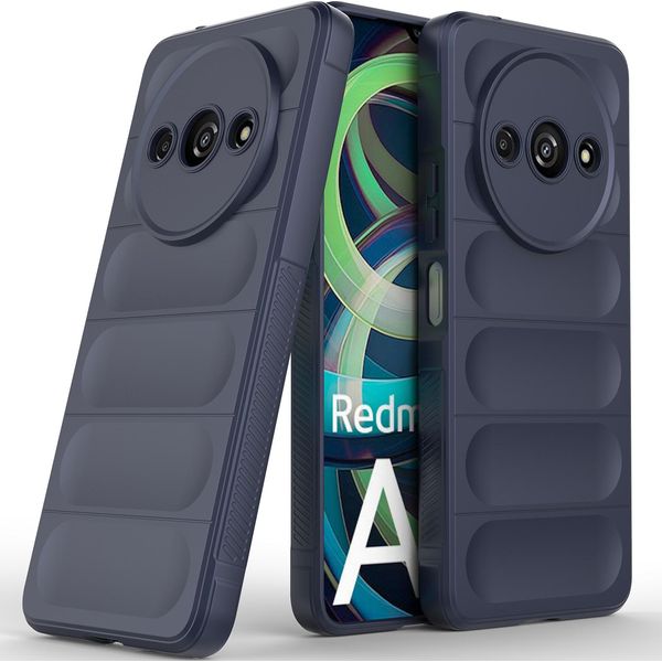 Custodia Per Xiaomi Redmi A3 Custodia Protettiva In Silicone Tpu Morbido Antiurto Blu Scuro-image