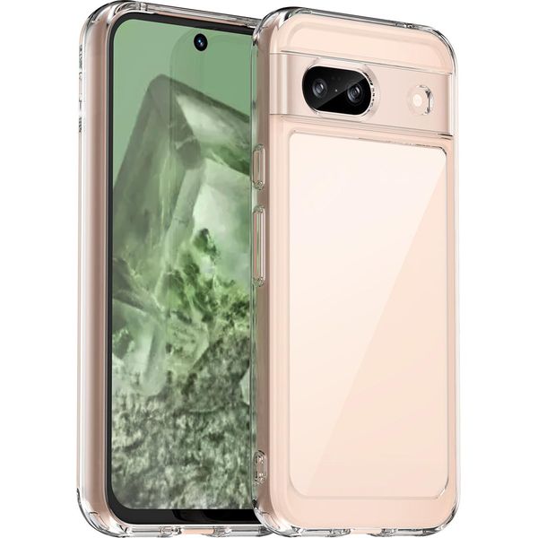 Custodia Per Google Pixel 8A Trasparente, Custodia Protettiva In Silicone Tpu Antiurto Trasparente-image