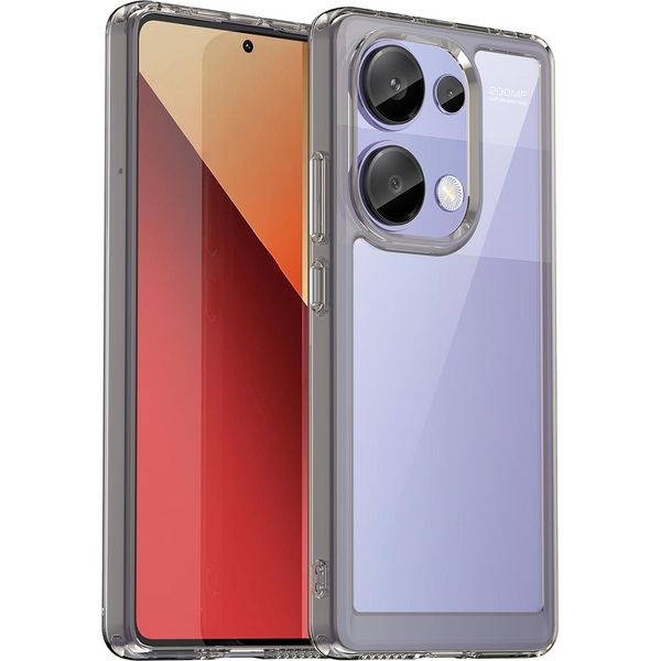 Custodia Per Xiaomi Redmi Note 13 Pro 4G Trasparente, Antiurto Custodia Protettiva In Silicone Tpu Grigio-image