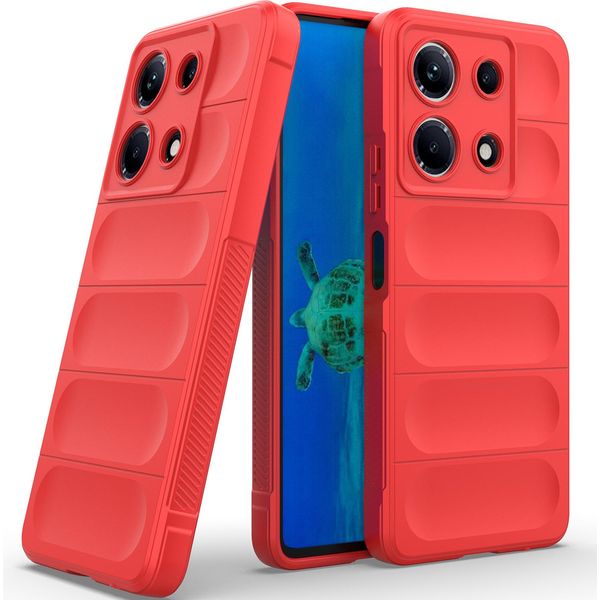 Custodia Per Infinix Note 30 4G Custodia Protettiva In Silicone Tpu Morbido Antiurto Rosso-image
