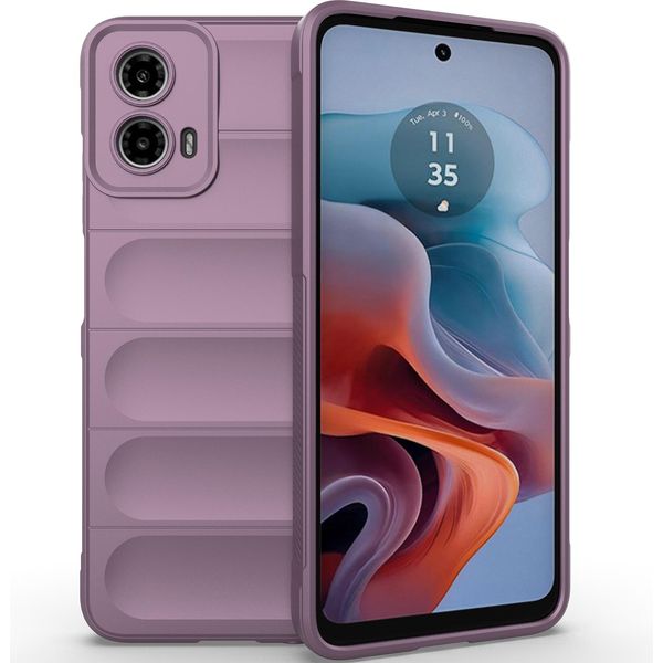 Custodia Per Motorola Moto G34 Custodia Protettiva In Silicone Tpu Morbido Antiurto Viola-image
