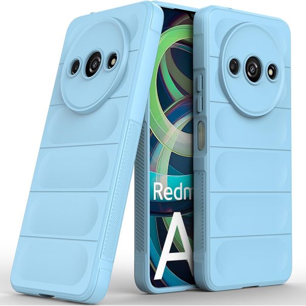 Custodia Per Xiaomi Redmi A3 Custodia Protettiva In Silicone Tpu Morbido Antiurto Blu-image