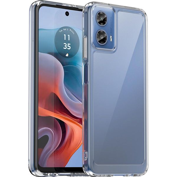 Custodia Per Motorola Moto G34 Trasparente, Custodia Protettiva In Silicone Tpu Antiurto Trasparente-image
