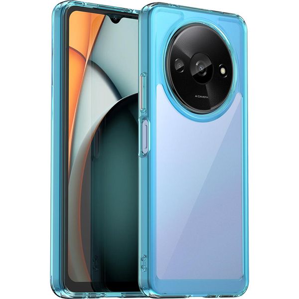 Custodia Per Xiaomi Redmi A3 Trasparente, Antiurto Custodia Protettiva In Silicone Tpu Azzurro-image
