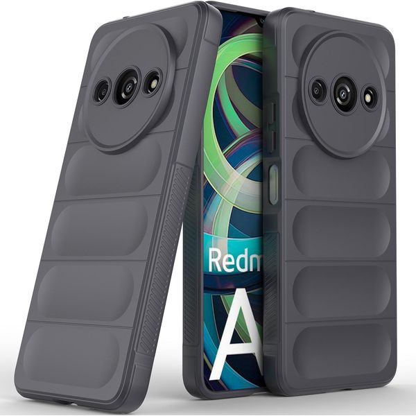 Custodia Per Xiaomi Redmi A3 Custodia Protettiva In Silicone Tpu Morbido Antiurto Grigio Scuro-image