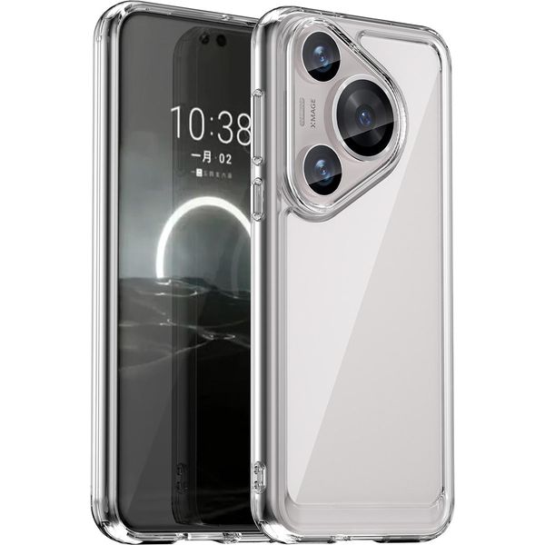 Custodia Per Huawei Pura 70 Pro / 70 Pro+ Trasparente, Antiurto Custodia Protettiva In Silicone Tpu Trasparente-image