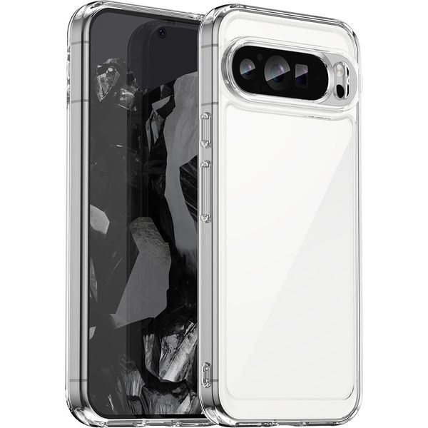 Custodia Per Google Pixel 9 Pro Xl Trasparente, Custodia Protettiva In Silicone Tpu Antiurto Trasparente-image