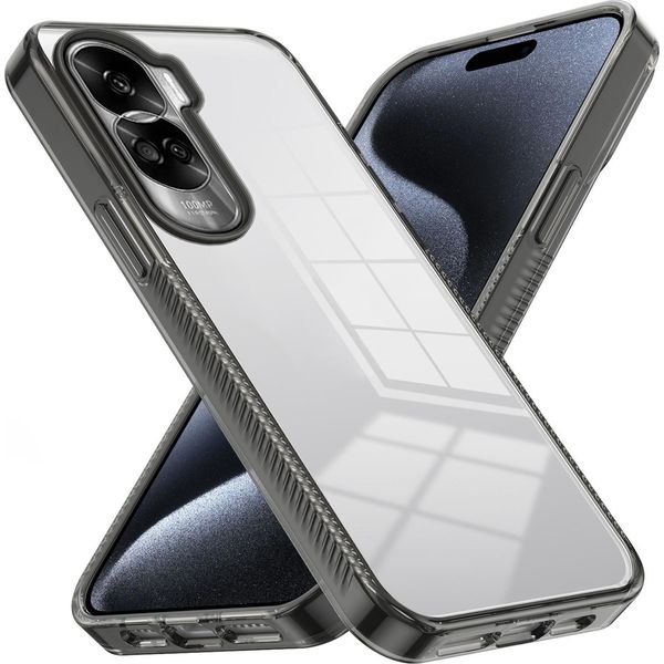 Custodia Per Honor 90 Lite Custodia Protettiva In Tpu Antiscivolo, Trasparente E Antiurto Nero-image