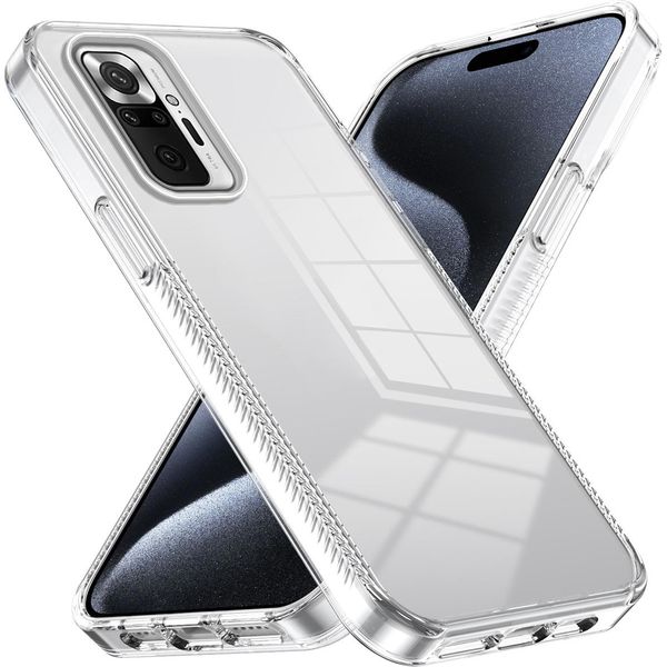 Custodia Per Xiaomi Redmi Note 10 Pro/Note 10 Pro Max Antiscivolo, Trasparente, Antiurto Custodia Protettiva In Tpu Trasparente-image