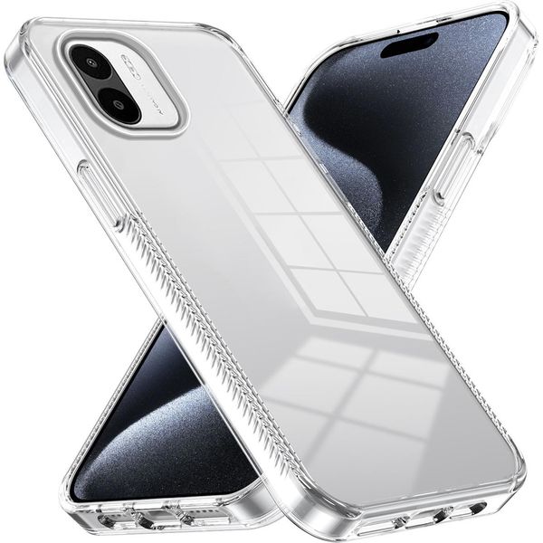 Custodia Per Xiaomi Redmi A1 Custodia Protettiva In Tpu Antiscivolo, Trasparente, Antiurto Trasparente-image