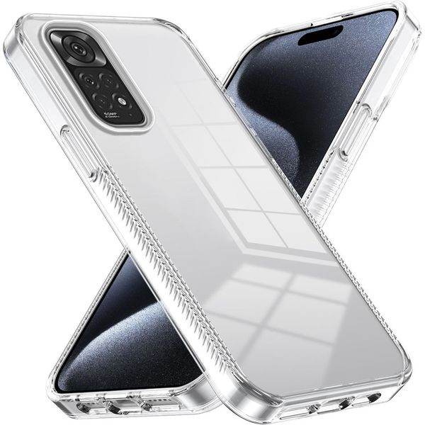 Custodia Per Xiaomi Redmi Note 11 4G/Note 11S Antiscivolo, Trasparente, Antiurto Custodia Protettiva In Tpu Trasparente-image