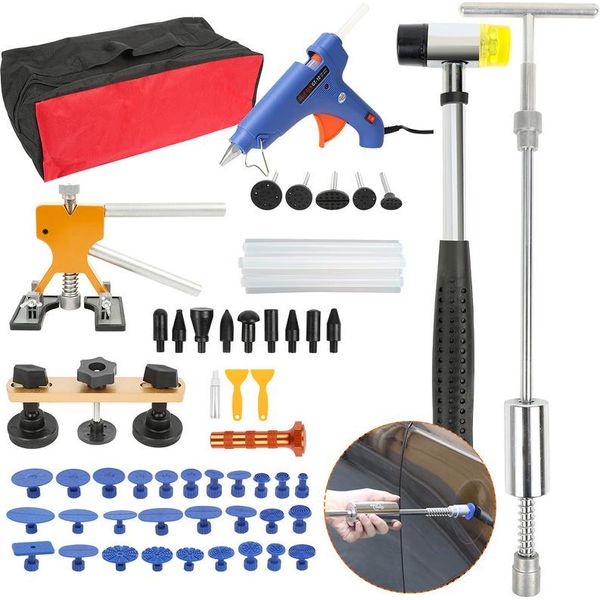 Jopassy Strumento Di Rimozione Ammaccature Auto 57 Pezzi Sollevatore Ammaccatura Strumento Estrattore Per Grandine Danni Auto Pdr-image