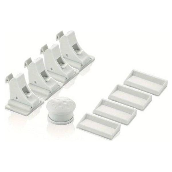 Confezione Da 4 Chiusure Magnetiche Per Armadi, Chiusura Di Sicurezza Per Bambini, Chiusura Per Armadi - Magclasp-image