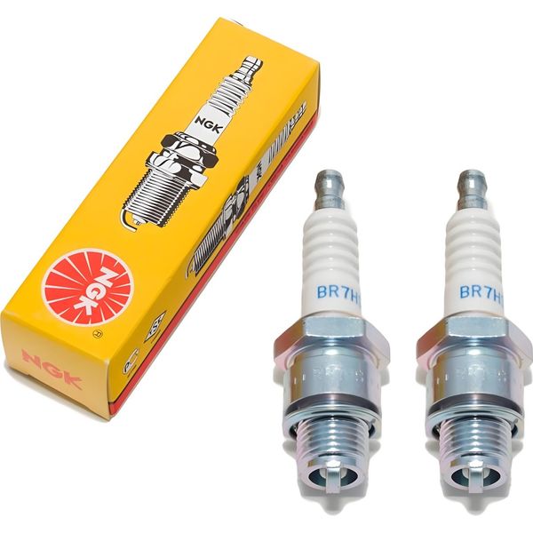 Set Di Candele Ngk 2X BR7HS Con Soppressione Delle Interferenze, Filettatura Corta 12,7 Mm Ø 14,0 Mm Esagono 20,8 Mm, Distanza Tra Gli Elettrodi 0,75 Mm, Potere Calorifico 7, 4122 / 4737 / 5417 / 7852-image