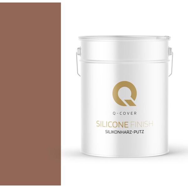 Intonaco Alla Resina Siliconica | Marrone | Intonaco Strutturato | Intonaco Al Silicone | Intonaco Per Facciate | 25 Kg 2 Mm | Intonaco Raschiato Intonaco Strutturato Pareti E Soffitti In Gesso Finiti-image