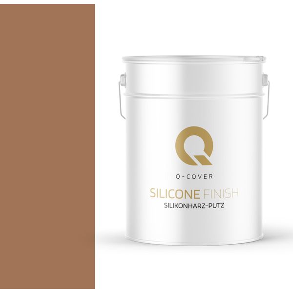 Intonaco Alla Resina Siliconica | Intonaco A Rullo Al Cioccolato Caldo Da 15 Kg Intonaco Al Silicone | Intonaco Per Facciate | Intonaco Per Graffiatura Intonaco Strutturato Intonaco Finito Pareti-image