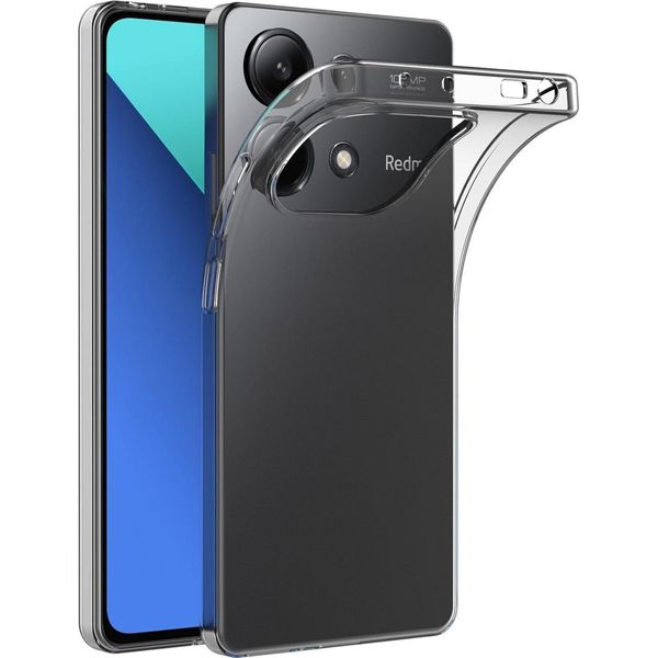 Custodia Per Xiaomi Redmi Note 13 4G Sottile Trasparente Morbido Tpu Custodia Protettiva-image