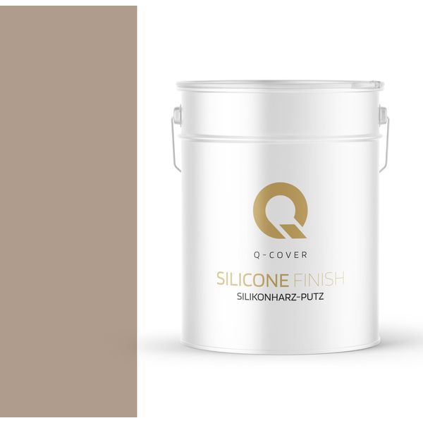 Intonaco Alla Resina Siliconica | Intonaco A Rullo Nocciola Da 15 Kg 2 Mm Intonaco Al Silicone | Intonaco Per Facciate | Intonaco A Raschietto Intonaco Strutturato Intonaco Finito Pareti E Soffitti-image