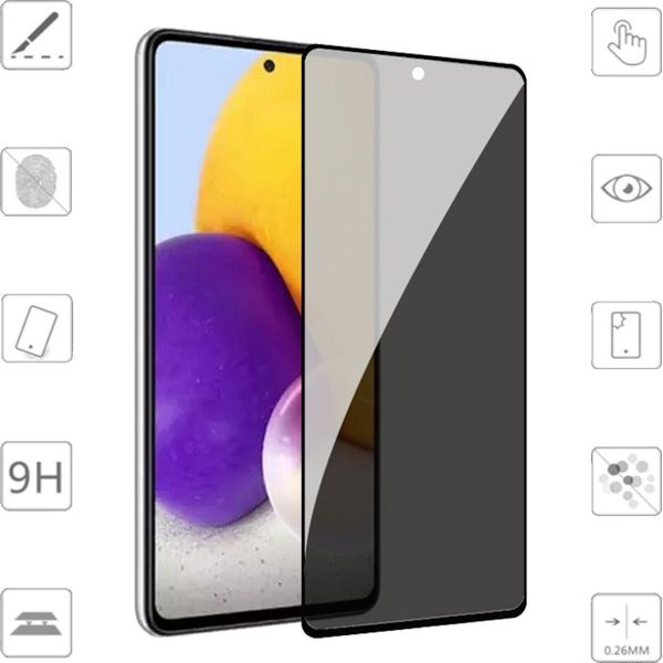 Per Xiaomi Redmi 13 4G / Poco M6 4G 2X 2.5D 0.26Mm Privacy H9 Vetro Temperato Trasparente Armatura Pellicola Protettiva Accessori-image
