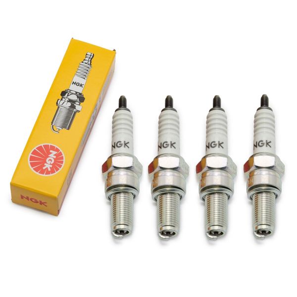 Set Di Candele Ngk 4X C9E, Filettatura Lunga 19,0 Mm Ø 10,0 Mm Esagono 16,0 Mm, Distanza Tra Gli Elettrodi 0,75 Mm, Potere Calorifico 9, 7499-image