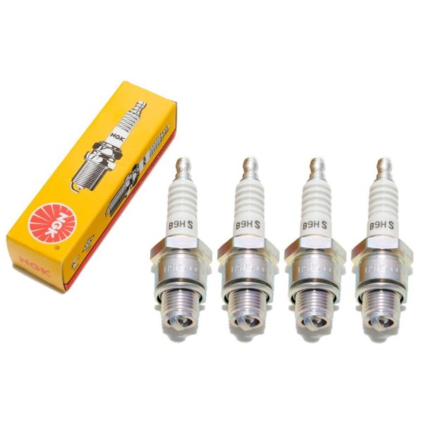 Set Di Candele Ngk 4X B9HS, Filettatura Corta 12,7 Mm Ø 14,0 Mm Esagono 20,8 Mm, Distanza Tra Gli Elettrodi 0,75 Mm, Potere Calorifico 9, 5810-image