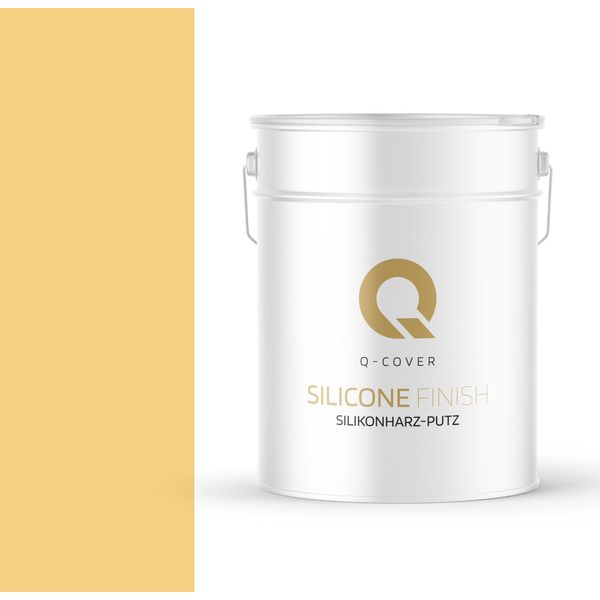 Intonaco Alla Resina Siliconica Giallo Sole | Intonaco Raschiato | Intonaco Al Silicone | Intonaco Per Facciate | 25 Kg 1 Mm | Intonaco Raschiato Intonaco Strutturato Pareti E Soffitti In Gesso Finito-image