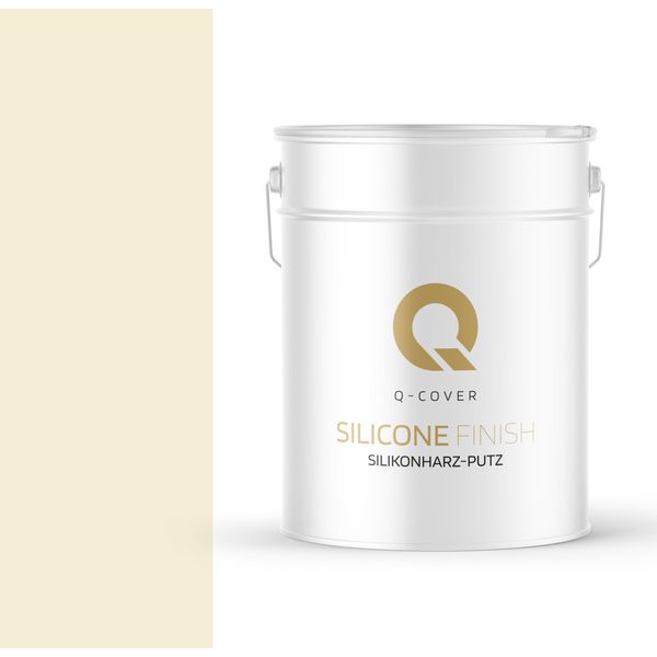 Intonaco Alla Resina Siliconica | Bianco-Giallo | Intonaco Strutturato | 15Kg 3Mm | Intonaco Siliconico | Intonaco Per Facciate | Intonaco Raschiato Intonaco Di Finitura Intonaco Strutturato Intonaco Finito Pareti E Soffitti-image